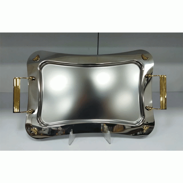 سینی آلفا کوچک پایه دار کد70077 ساده B0011 A1S5G