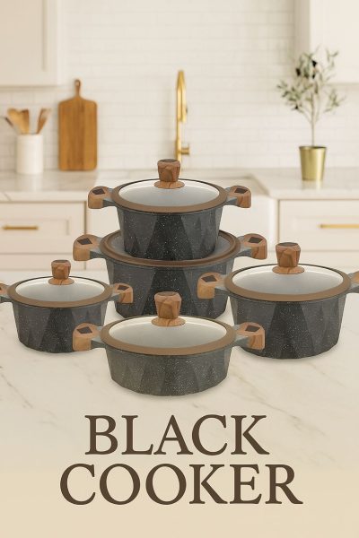سرویس قابلمه لوکس B023 Black Cooker